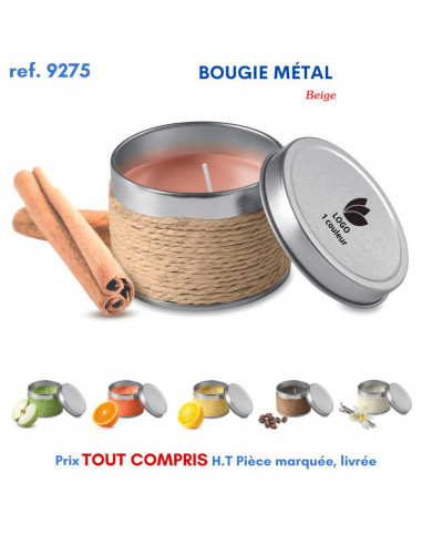 BOUGIE METAL PARFUMÉE EF 9275 9275 POUR LA MAISON OBJETS PUBLICITAIRES  4,64 €