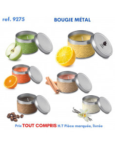 BOUGIE METAL PARFUMÉE EF 9275 9275 POUR LA MAISON OBJETS PUBLICITAIRES  4,64 € 2