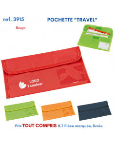 POCHETTE DE VOYAGE PUBLICITAIRE TRAVEL REF 3915 3915 POCHETTE - PORTE ETIQUETTE BAGAGE  2,62 € 2