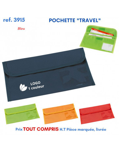 POCHETTE DE VOYAGE PUBLICITAIRE TRAVEL REF 3915 3915 POCHETTE - PORTE ETIQUETTE BAGAGE  2,62 €