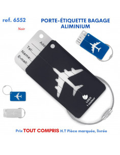 PORTE ETIQUETTE BAGAGE ALUMINIUM REF 6552 6552 POCHETTE - PORTE ETIQUETTE BAGAGE  1,39 € 2