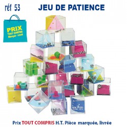 JEUX DE PATIENCE REF 53 53 JEUX - ENFANTS : OBJETS PUBLICITAIRES  1,28 €