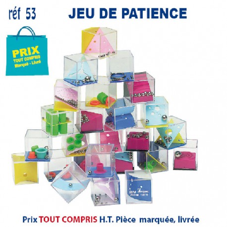 JEUX DE PATIENCE REF 53 53 JEUX - ENFANTS : OBJETS PUBLICITAIRES  1,28 €