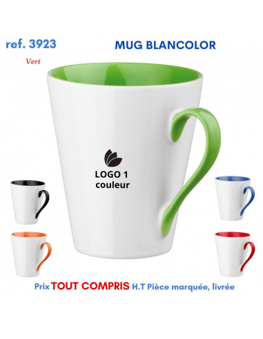 MUG BLANCOLOR REF 3923 3923 MUGS GOBELETS PUBLICITAIRES PERSONNALISES  7,86 €