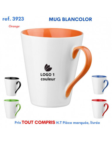 MUG BLANCOLOR REF 3923 3923 MUGS GOBELETS PUBLICITAIRES PERSONNALISES  7,86 €