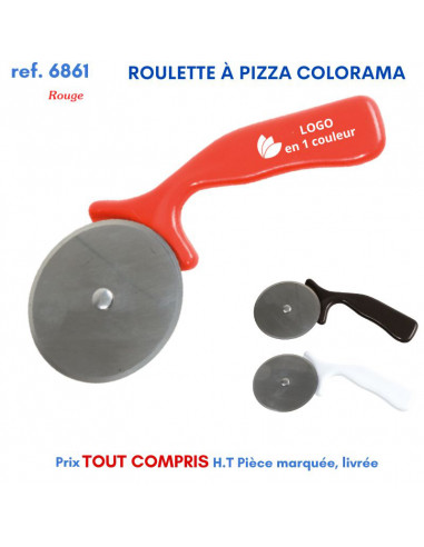 ROULETTE A PIZZA COLORAMA REF 6861 6861 ARTICLES PUBLICITAIRES POUR LA PIZZA PERSONNALISES  1,87 €