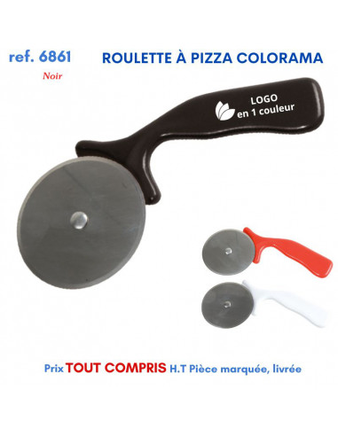 ROULETTE A PIZZA COLORAMA REF 6861 6861 ARTICLES PUBLICITAIRES POUR LA PIZZA PERSONNALISES  1,87 €