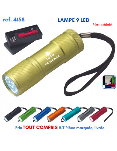 LAMPE 9 LED REF 4158 4158 LAMPES PUBLICITAIRES  5,50 €