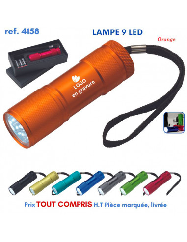 LAMPE 9 LED REF 4158 4158 LAMPES PUBLICITAIRES  5,50 €