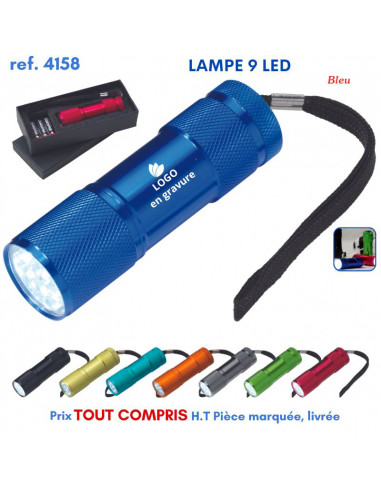 LAMPE 9 LED REF 4158 4158 LAMPES PUBLICITAIRES  5,50 €