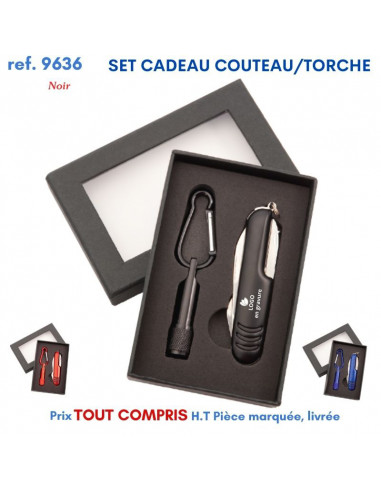 SET CADEAU COUTEAU TORCHE REF 9636 9636 OUTILS PUBLICITAIRES  7,01 €