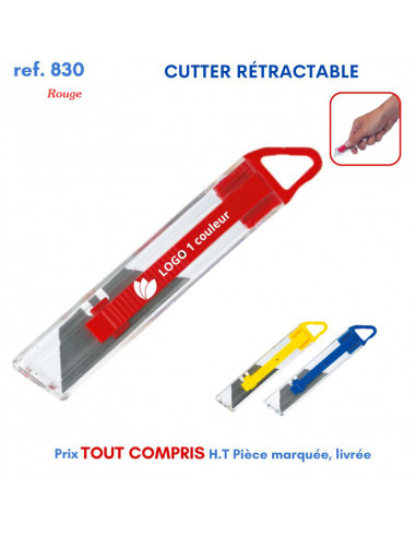 CUTTER RETRACTABLE REF 830 830 OUTILS PUBLICITAIRES  0,87 €