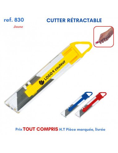 CUTTER RETRACTABLE REF 830 830 OUTILS PUBLICITAIRES  0,87 €