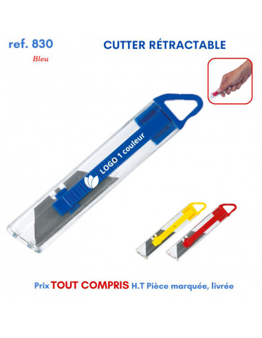 CUTTER RETRACTABLE REF 830 830 OUTILS PUBLICITAIRES  0,87 €