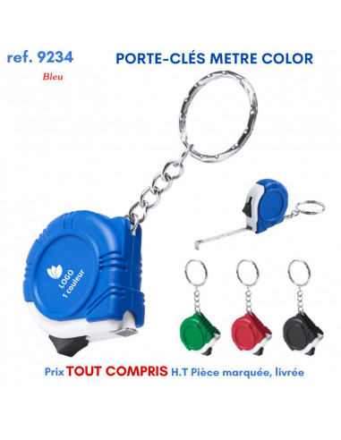 PORTE CLES METRE COLOR REF 9234 9234 PORTE CLES PLASTIQUE  2,22 €