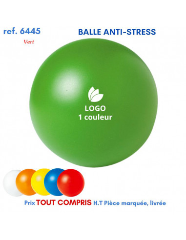 BALLE ANTI-STRESS REF 6445 6445 JEUX - ENFANTS : OBJETS PUBLICITAIRES  2,25 €