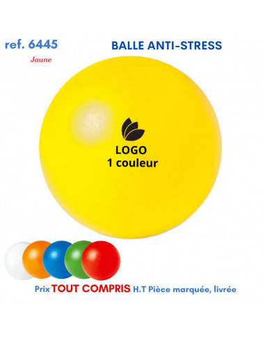 BALLE ANTI-STRESS REF 6445 6445 JEUX - ENFANTS : OBJETS PUBLICITAIRES  2,25 €