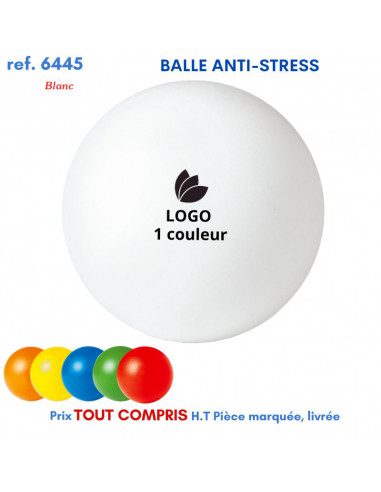BALLE ANTI-STRESS REF 6445 6445 JEUX - ENFANTS : OBJETS PUBLICITAIRES  2,25 €