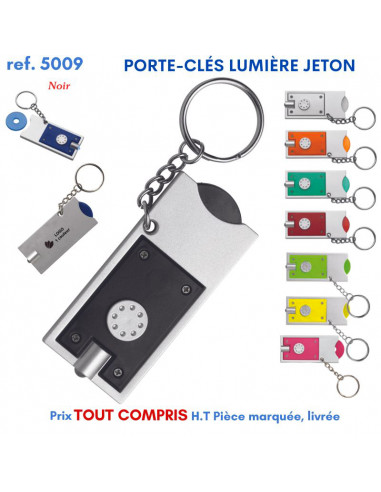 PORTE CLES LUMIERE JETON REF 5009 5009 PORTE CLES PLASTIQUE  1,29 €