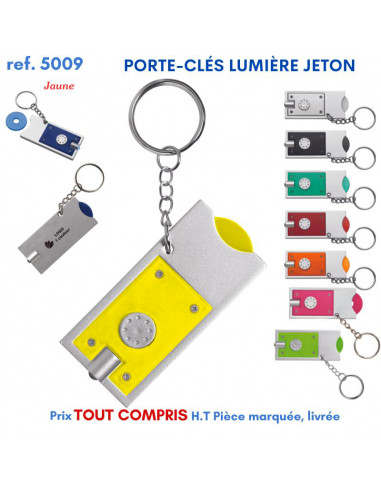 PORTE CLES LUMIERE JETON REF 5009 5009 PORTE CLES PLASTIQUE  1,14 €
