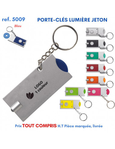 PORTE CLES LUMIERE JETON REF 5009 5009 PORTE CLES PLASTIQUE  1,14 €