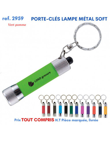 PORTE CLES LAMPE METAL SOFT REF 2959 2959 PORTE- CLES PUBLICITAIRES  2,26 €