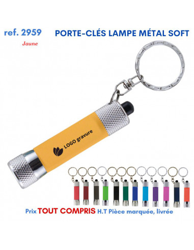 PORTE CLES LAMPE METAL SOFT REF 2959 2959 PORTE- CLES PUBLICITAIRES  2,26 €