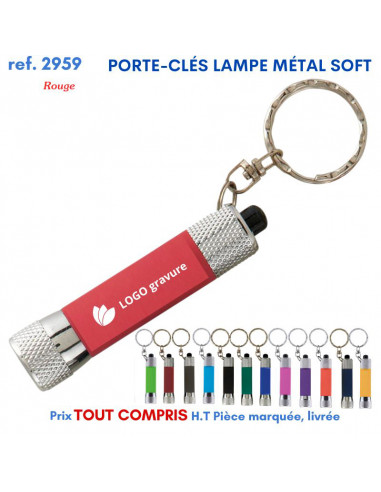 PORTE CLES LAMPE METAL SOFT REF 2959 2959 PORTE- CLES PUBLICITAIRES  2,26 €