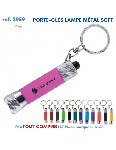 PORTE CLES LAMPE METAL SOFT REF 2959 2959 PORTE- CLES PUBLICITAIRES  2,26 €