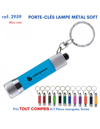 PORTE CLES LAMPE METAL SOFT REF 2959 2959 PORTE- CLES PUBLICITAIRES  2,26 €