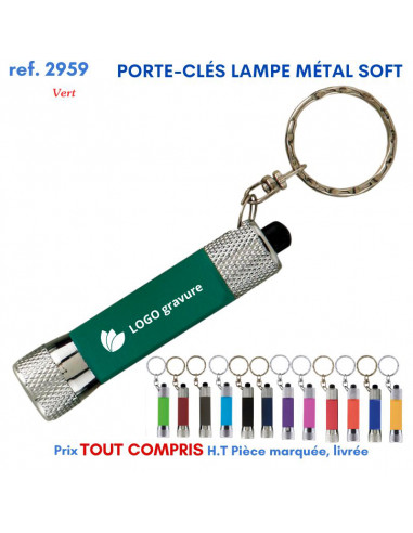 PORTE CLES LAMPE METAL SOFT REF 2959 2959 PORTE- CLES PUBLICITAIRES  2,26 €