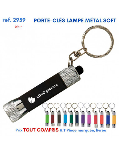 PORTE CLES LAMPE METAL SOFT REF 2959 2959 PORTE- CLES PUBLICITAIRES  2,26 €