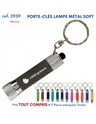 PORTE CLES LAMPE METAL SOFT REF 2959 2959 PORTE- CLES PUBLICITAIRES  2,26 €