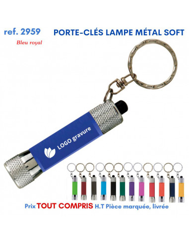 PORTE CLES LAMPE METAL SOFT REF 2959 2959 PORTE- CLES PUBLICITAIRES  2,26 €