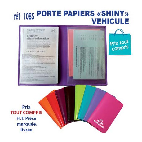 PORTE PAPIERS VEHICULE SHINY REF 1085 1085 TOUT POUR L'AUTO OBJETS PUBLICITAIRES  1,00 €