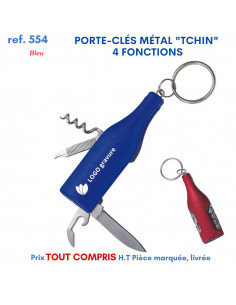 PORTE CLES METAL TCHIN 4 FONCTIONS REF 554 554 PORTE CLES EN METAL  1,95 € 2