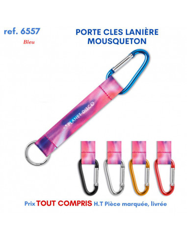 PORTE-CLÉS LANIERE MOUSQUETON REF 6557 6557 PORTE CLES PLASTIQUE  0,52 €