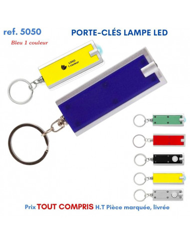 PORTE CLES LAMPE LED REF 5050 5050 PORTE CLES PLASTIQUE  1,62 €