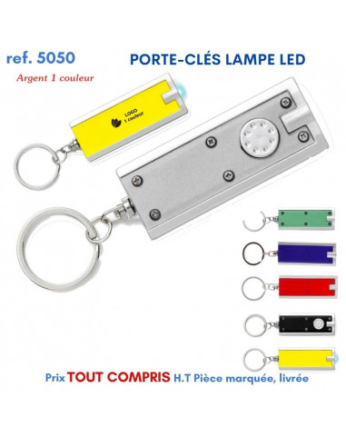 PORTE CLES LAMPE LED REF 5050 5050 PORTE CLES PLASTIQUE  1,62 €