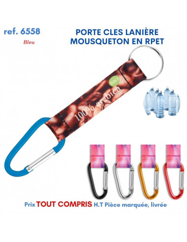 PORTE-CLÉS LANIERE MOUSQUETON REF 6558 6558 PORTE CLES PLASTIQUE  0,54 €