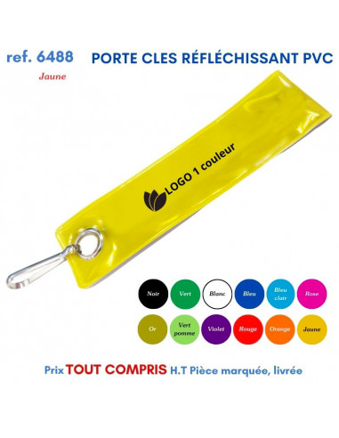 PORTE CLES REFLECHISSANT COLOR REF 6488 6488 PORTE CLES PLASTIQUE  0,42 €