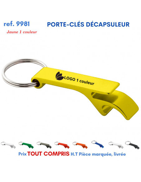 PORTE CLES METAL DECAPSULEUR REF 9981 9981 PORTE CLES EN METAL  1,34 €