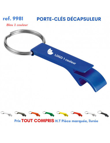 PORTE CLES METAL DECAPSULEUR REF 9981 9981 PORTE CLES EN METAL  1,34 €