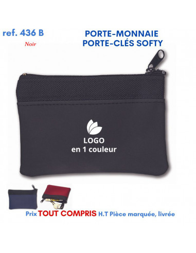 PORTE MONNAIE PORTE CLES SOFTY REF 436B 436B PORTE MONNAIE PUBLICITAIRES  1,02 €