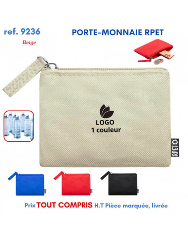 PORTE-MONNAIE RPET REF 9236 9236 ETUIS PORTE CARTES DE CREDIT PUBLICITAIRES  1,02 €