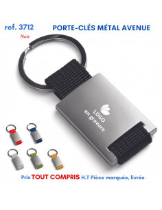 PORTE CLES METAL "AVENUE" REF 3712 3712 PORTE CLES EN METAL  2,56 € 2