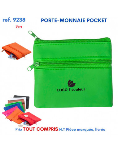 PORTE-MONNAIE POCKET REF 9238 9238 PORTE MONNAIE PUBLICITAIRES  0,74 €