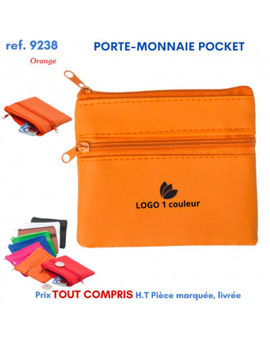 PORTE-MONNAIE POCKET REF 9238 9238 PORTE MONNAIE PUBLICITAIRES  0,74 €