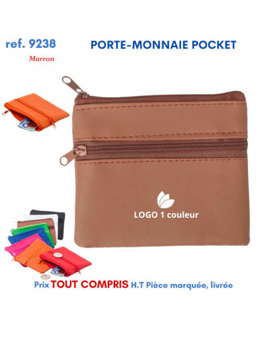 PORTE-MONNAIE POCKET REF 9238 9238 PORTE MONNAIE PUBLICITAIRES  0,74 €