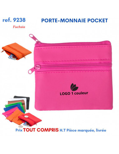 PORTE-MONNAIE POCKET REF 9238 9238 PORTE MONNAIE PUBLICITAIRES  0,74 €